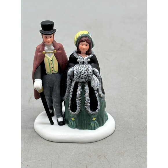 Department 56 Dickens Village Series A Gentleman And Lady Figurine Used READ - Picture 2 of 9